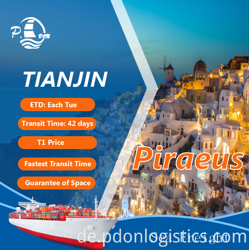 Sea Freight From Tianjin To Piraeus